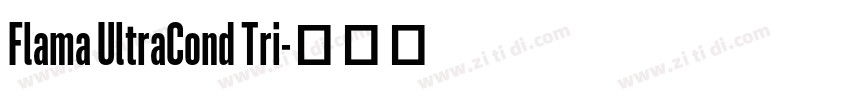 Flama UltraCond Tri字体转换